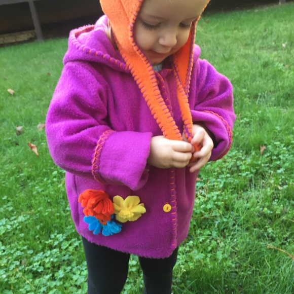 Flower Fleece Jacket - Picture 4 of 5